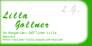 lilla gollner business card